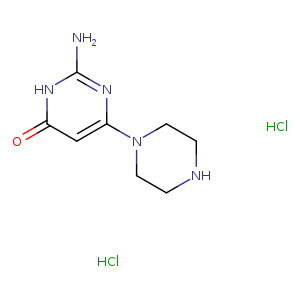 2-Amino-6-piperazin-1-ylpyrimidin-4(3h)-one dihydrochloride