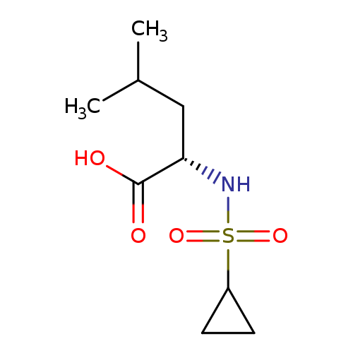 (2S)-2-cyclopropanesulfonamido-4-methylpentanoic acid