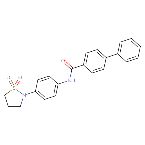 N-[4-(1,1-dioxo-1lambda6,2-thiazolidin-2-yl)phenyl]-[1,1'-biphenyl]-4-carboxamide