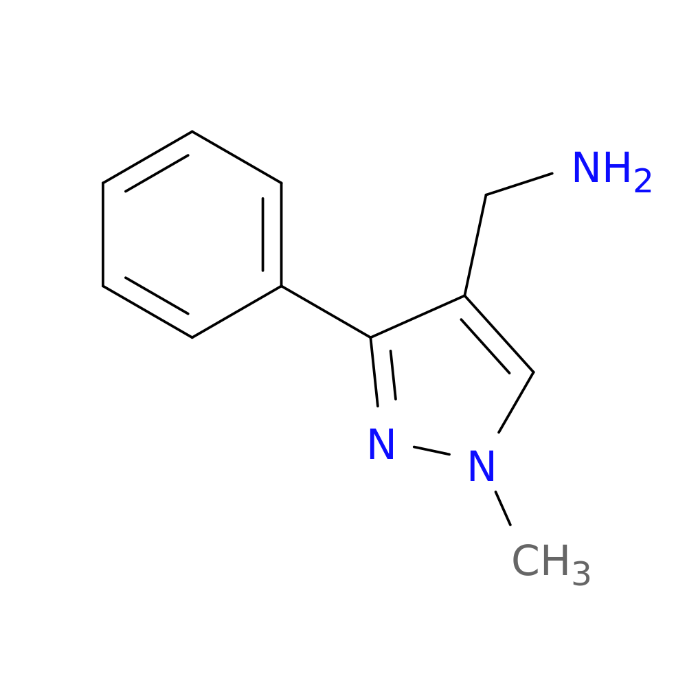 (1-methyl-3-phenyl-1H-pyrazol-4-yl)methanamine