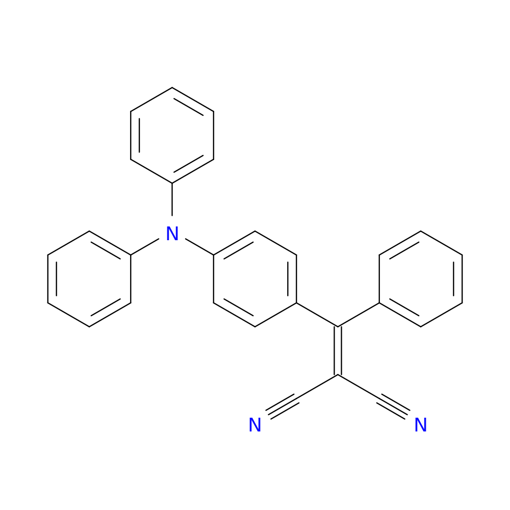 2-[[4-(DIPHENYLAMINO)PHENYL]PHENYLMETHYLENE]PROPANEDINITRILE
