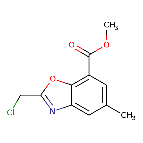 Methyl 2-(chloromethyl)-5-methylbenzo[d]oxazole-7-carboxylate