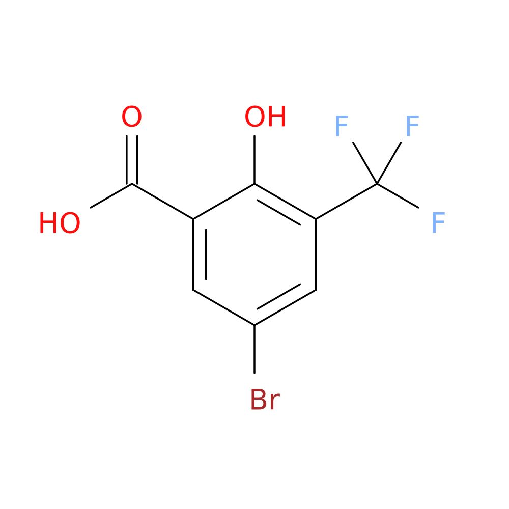 5-Bromo-2-hydroxy-3-(trifluoromethyl)benzoic acid