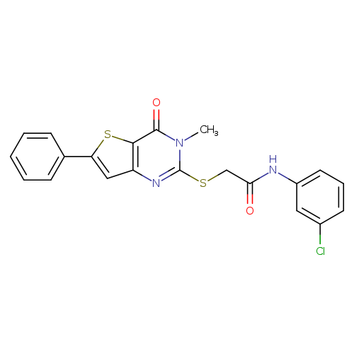 N-(3-chlorophenyl)-2-({3-methyl-4-oxo-6-phenyl-3H,4H-thieno[3,2-d]pyrimidin-2-yl}sulfanyl)acetamide