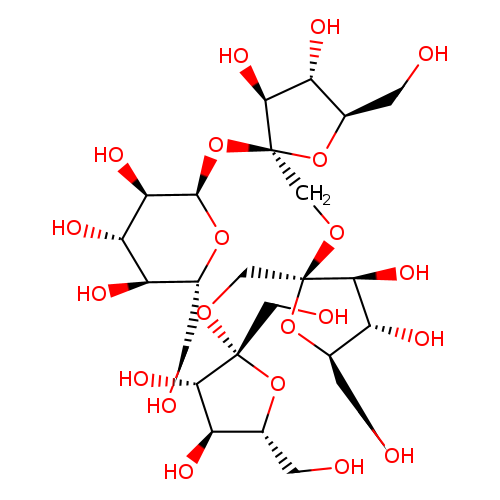 α-D-Glucopyranoside, O-β-D-fructofuranosyl-(2→1)-O-β-D-fructofuranosyl-(2→1)-β-D-fructofuranosyl