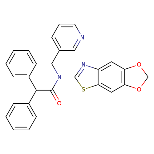N-{4,6-dioxa-10-thia-12-azatricyclo[7.3.0.0^{3,7}]dodeca-1(9),2,7,11-tetraen-11-yl}-2,2-diphenyl-N-[(pyridin-3-yl)methyl]acetamide
