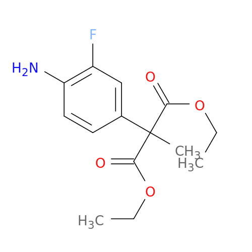1,3-Diethyl 2-(4-amino-3-fluorophenyl)-2-methylpropanedioate