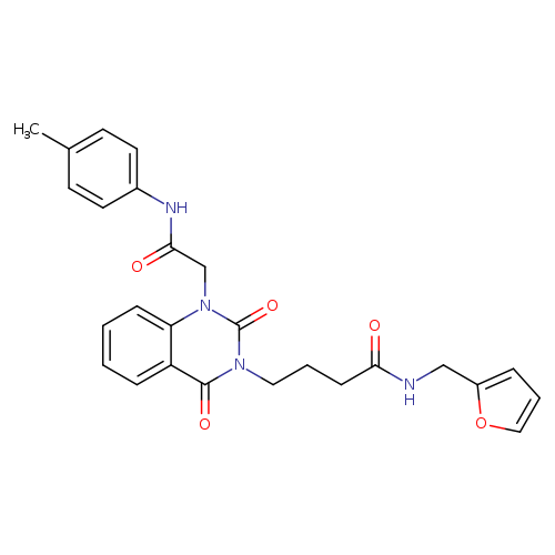 N-[(furan-2-yl)methyl]-4-(1-{[(4-methylphenyl)carbamoyl]methyl}-2,4-dioxo-1,2,3,4-tetrahydroquinazolin-3-yl)butanamide