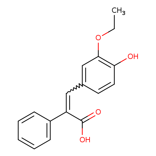 3-(3-Ethoxy-4-hydroxyphenyl)-2-phenylacrylic acid