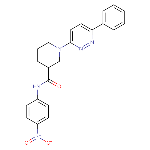 N-(4-nitrophenyl)-1-(6-phenylpyridazin-3-yl)piperidine-3-carboxamide