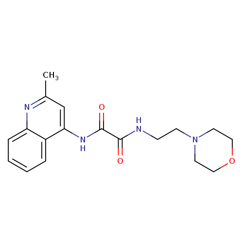 N-(2-methylquinolin-4-yl)-N'-[2-(morpholin-4-yl)ethyl]ethanediamide