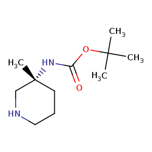 Carbamic acid, N-[(3R)-3-methyl-3-piperidinyl]-, 1,1-dimethylethyl ester