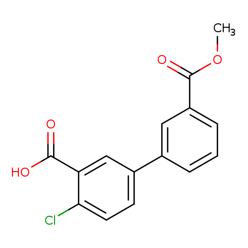 2-Chloro-5-(3-methoxycarbonylphenyl)benzoic acid