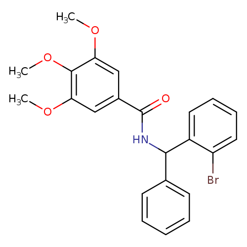 N-[(2-bromophenyl)(phenyl)methyl]-3,4,5-trimethoxybenzamide