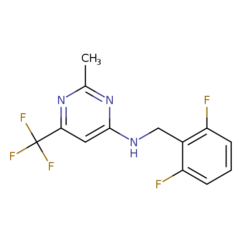 N-[(2,6-difluorophenyl)methyl]-2-methyl-6-(trifluoromethyl)pyrimidin-4-amine