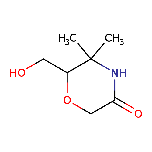 "6-(hydroxymethyl)-5,5-dimethylmorpholin-3-one"