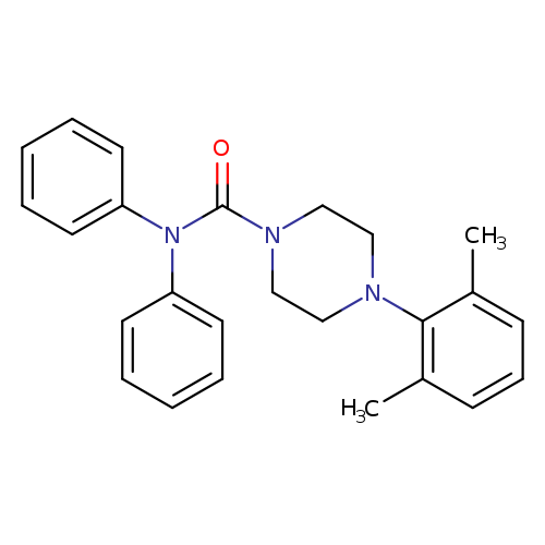 4-(2,6-dimethylphenyl)-N,N-diphenylpiperazine-1-carboxamide