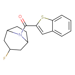 8-(1-benzothiophene-2-carbonyl)-3-fluoro-8-azabicyclo[3.2.1]octane