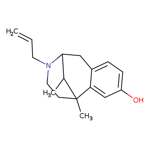 10-allyl-1,13-dimethyl-10-azatricyclo[7.3.1.0~2,7~]trideca-2,4,6-trien-4-ol