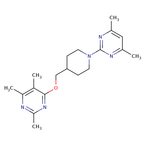4-{[1-(4,6-dimethylpyrimidin-2-yl)piperidin-4-yl]methoxy}-2,5,6-trimethylpyrimidine