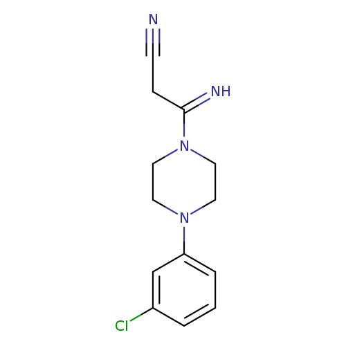3-[4-(3-Chlorophenyl)piperazino]-3-iminopropanenitrile