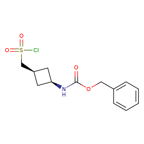 rac-benzyl N-[(1s,3s)-3-[(chlorosulfonyl)methyl]cyclobutyl]carbamate
