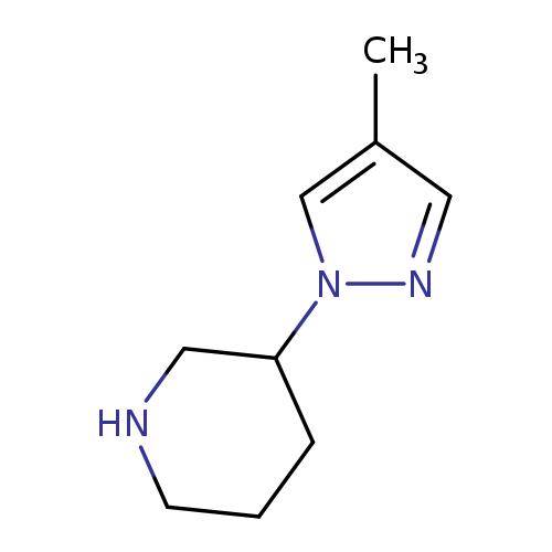 3-(4-Methyl-1h-pyrazol-1-yl)piperidine