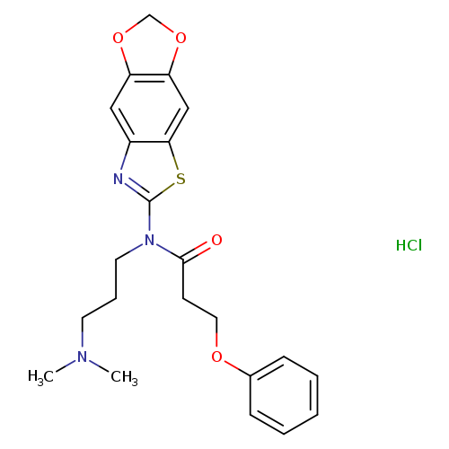 N-[3-(dimethylamino)propyl]-N-{4,6-dioxa-10-thia-12-azatricyclo[7.3.0.0^{3,7}]dodeca-1(9),2,7,11-tetraen-11-yl}-3-phenoxypropanamide hydrochloride
