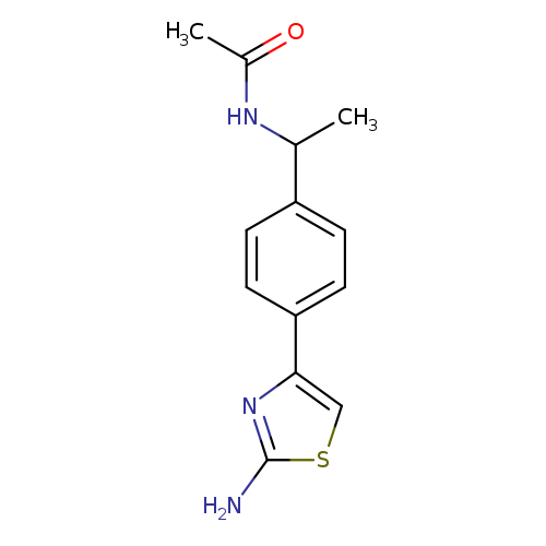 N-{1-[4-(2-amino-1,3-thiazol-4-yl)phenyl]ethyl}acetamide