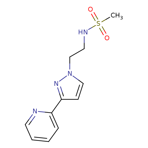 N-{2-[3-(pyridin-2-yl)-1H-pyrazol-1-yl]ethyl}methanesulfonamide