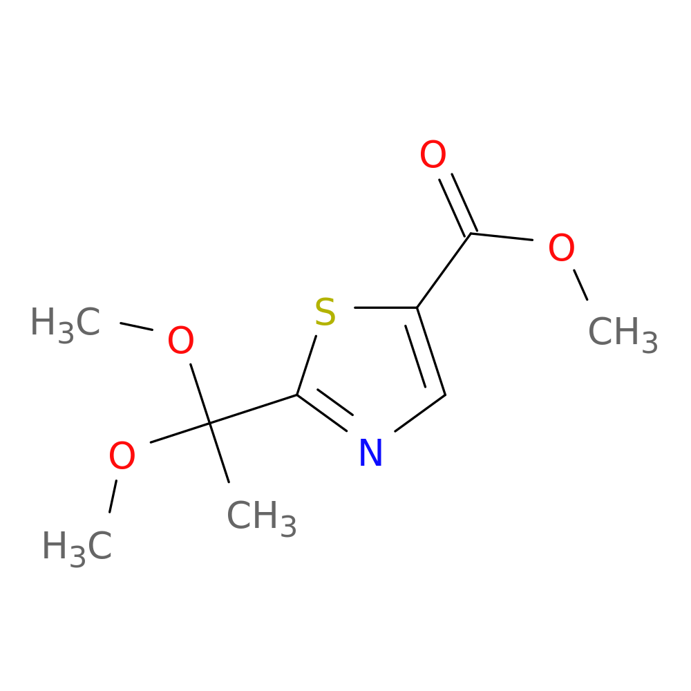methyl 2-(1,1-dimethoxyethyl)-1,3-thiazole-5-carboxylate