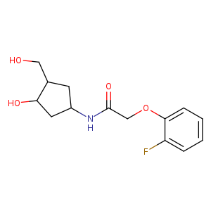2-(2-fluorophenoxy)-N-[3-hydroxy-4-(hydroxymethyl)cyclopentyl]acetamide