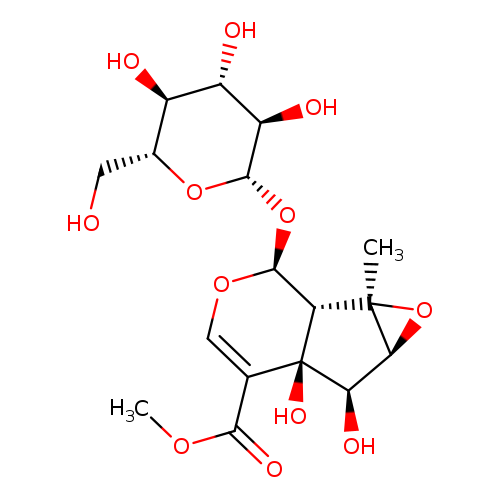 Oxireno[4,5]cyclopenta[1,2-c]pyran-5-carboxylic acid, 2-(β-D-glucopyranosyloxy)-1a,1b,2,5a,6,6a-hexahydro-5a,6-dihydroxy-1a-methyl-, methyl ester, (1aR,1bS,2S,5aR,6R,6aS)-