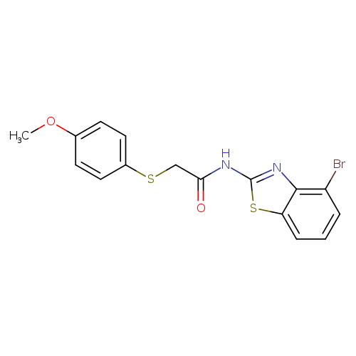 N-(4-bromo-1,3-benzothiazol-2-yl)-2-[(4-methoxyphenyl)sulfanyl]acetamide