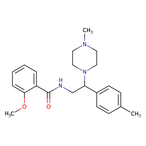 2-methoxy-N-[2-(4-methylphenyl)-2-(4-methylpiperazin-1-yl)ethyl]benzamide
