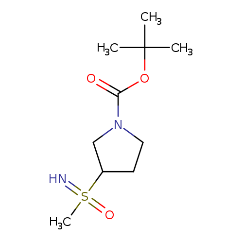 tert-butyl3-[imino(methyl)oxo-lambda6-sulfanyl]pyrrolidine-1-carboxylate