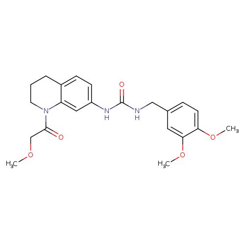 1-[(3,4-dimethoxyphenyl)methyl]-3-[1-(2-methoxyacetyl)-1,2,3,4-tetrahydroquinolin-7-yl]urea