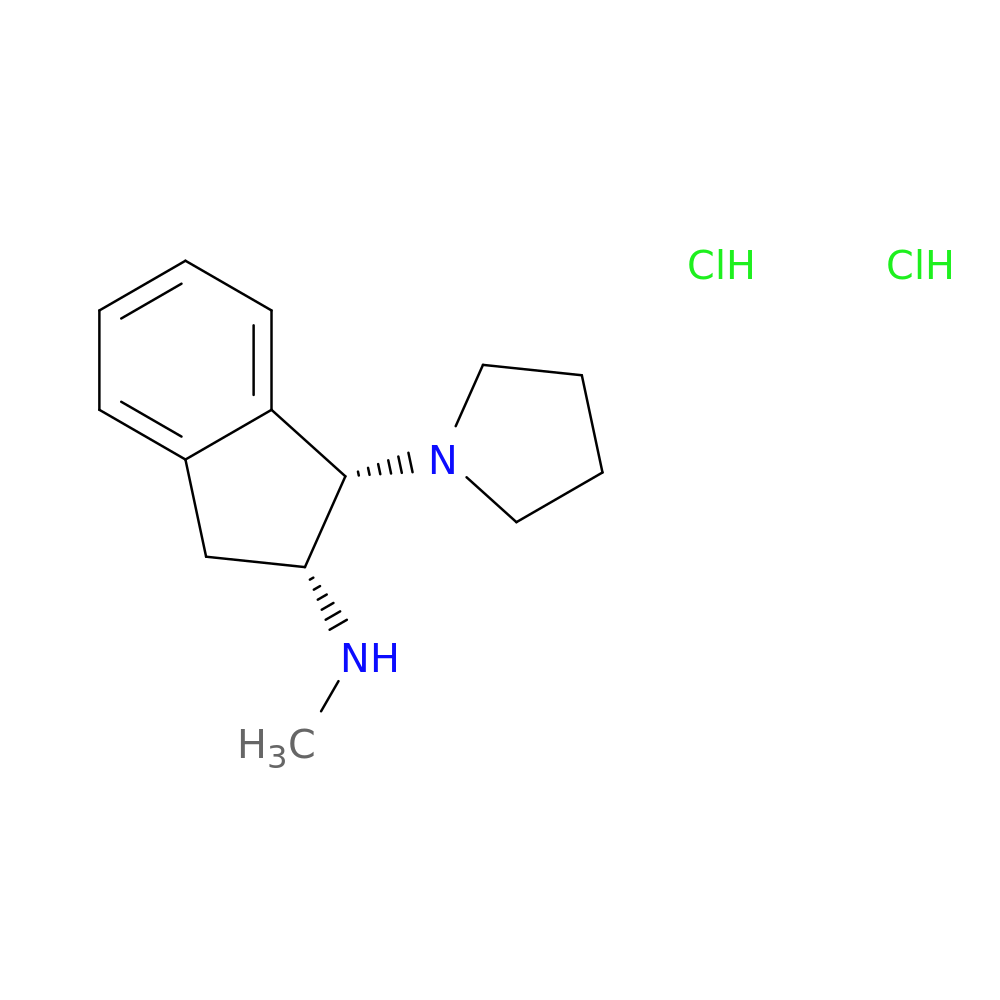 rac-(1R,2S)-N-methyl-1-(pyrrolidin-1-yl)-2,3-dihydro-1H-inden-2-amine dihydrochloride
