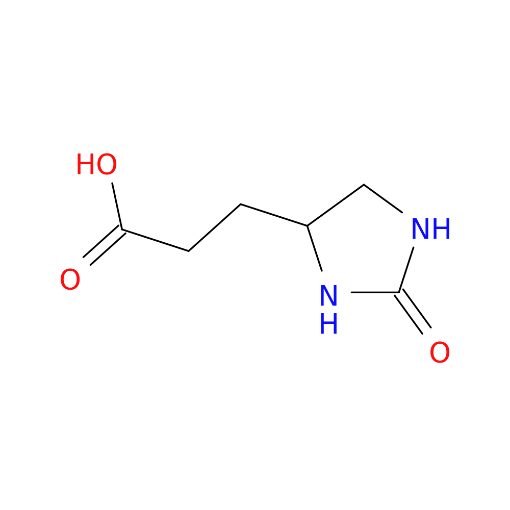 3-(2-oxoimidazolidin-4-yl)propanoic acid