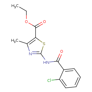 ethyl 2-(2-chlorobenzamido)-4-methyl-1,3-thiazole-5-carboxylate