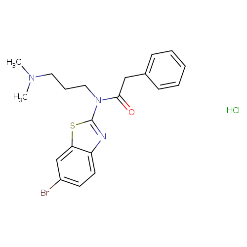 N-(6-bromo-1,3-benzothiazol-2-yl)-N-[3-(dimethylamino)propyl]-2-phenylacetamide hydrochloride
