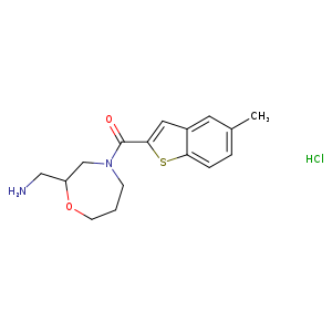 1-[4-(5-methyl-1-benzothiophene-2-carbonyl)-1,4-oxazepan-2-yl]methanamine hydrochloride