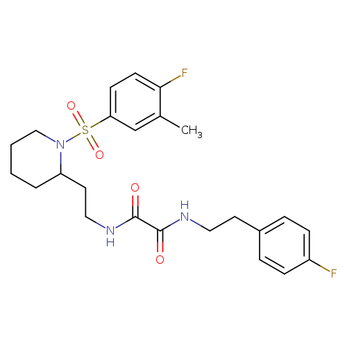 N-{2-[1-(4-fluoro-3-methylbenzenesulfonyl)piperidin-2-yl]ethyl}-N'-[2-(4-fluorophenyl)ethyl]ethanediamide