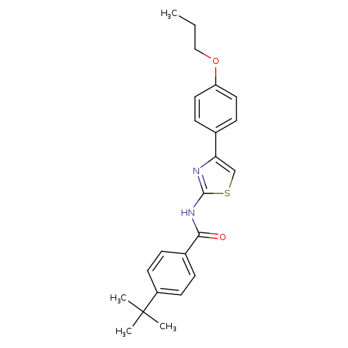 4-tert-butyl-N-[4-(4-propoxyphenyl)-1,3-thiazol-2-yl]benzamide