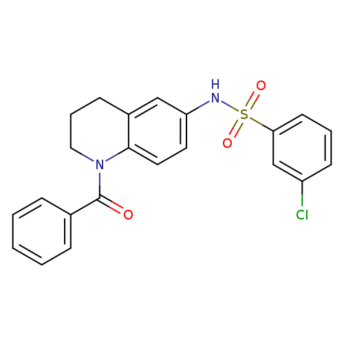 N-(1-benzoyl-1,2,3,4-tetrahydroquinolin-6-yl)-3-chlorobenzene-1-sulfonamide
