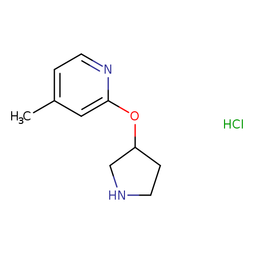 4-Methyl-2-(pyrrolidin-3-yloxy)pyridinehydrochloride