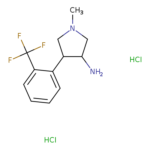 1-methyl-4-[2-(trifluoromethyl)phenyl]pyrrolidin-3-amine dihydrochloride
