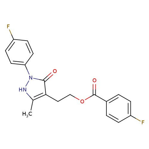 2-[2-(4-fluorophenyl)-5-methyl-3-oxo-2,3-dihydro-1H-pyrazol-4-yl]ethyl 4-fluorobenzoate