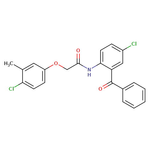 N-(2-benzoyl-4-chlorophenyl)-2-(4-chloro-3-methylphenoxy)acetamide
