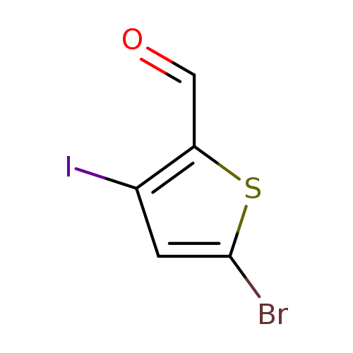 5-bromo-3-iodothiophene-2-carbaldehyde